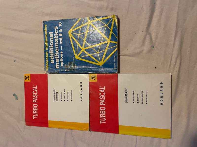 3 x textbooks