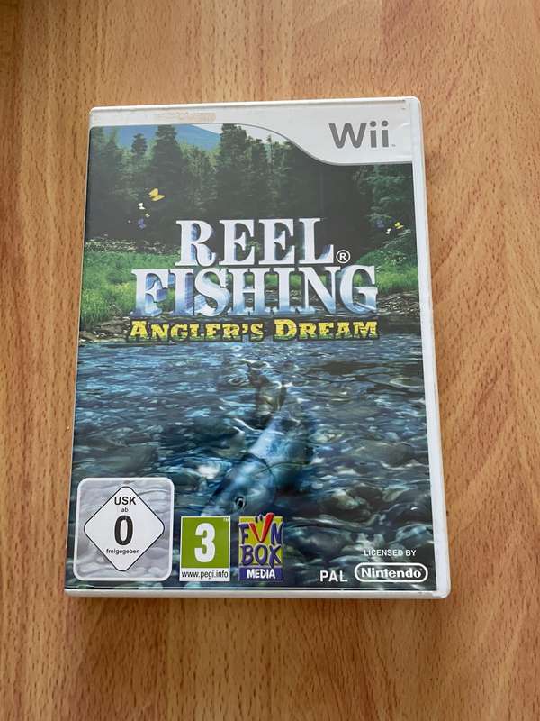 Wii game reel fishing