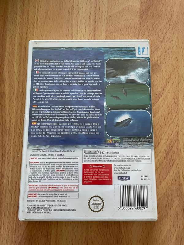 Wii game reel fishing