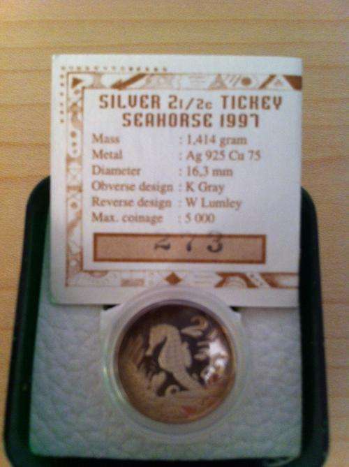 1997 Seahorse Proof Tickey
