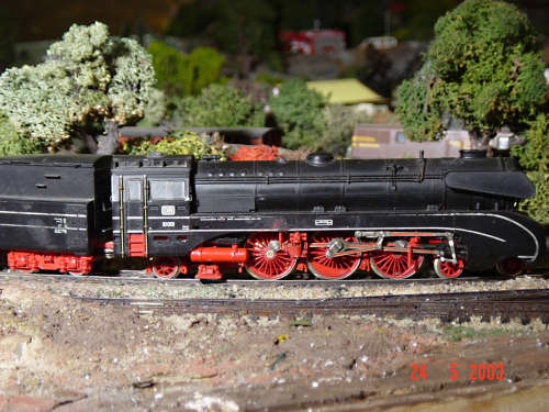 Model train town