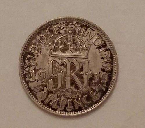 ***crazy R1 start***  1939 sixpence (British)