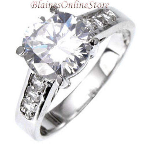 STUNNING 2.35CTW SIMULATED DIAMOND ENGAGEMENT RING!