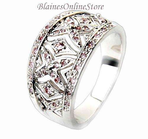 EXQUISITE 0.82CTW LIGHT PINK SAPPHIRE FASHION RING!