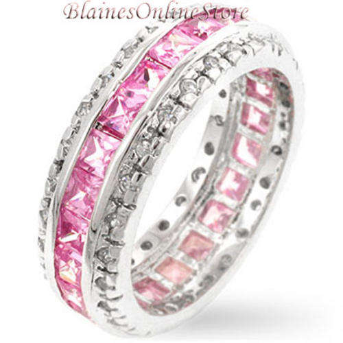 STUNNING 2.84CTW PINK SAPPHIRE ETERNITY- HEIRLOOM RING!