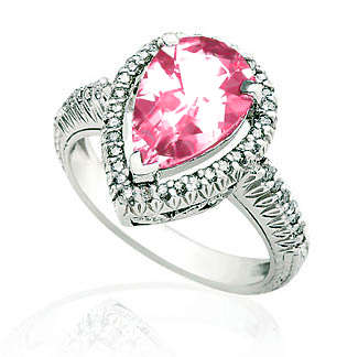 BRILLIANT CUT SIMULATED GEMSTONE ENGAGEMENT RING size 5,6,7,8