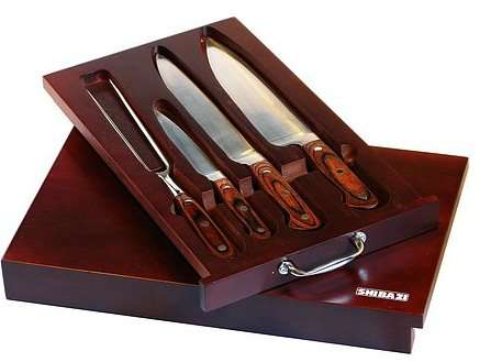 R1 START!!! SHIBAZI 4 PIECE CARVING SET. RRP IS R899.00