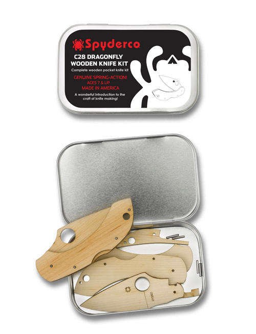 Spyderco Dragonfly wooden knife kit - Assemble your own Spyderco