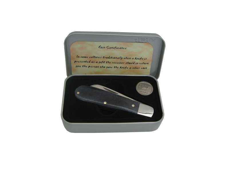 Tekut bone handle biltong knife - black handle