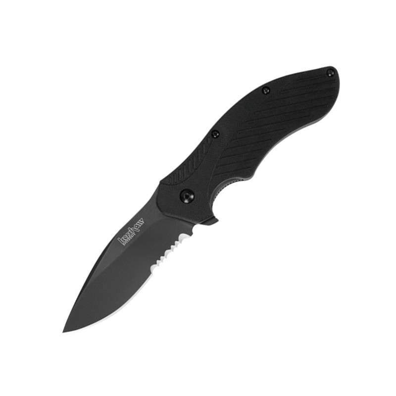 Kershaw Clash Black Partial serrated