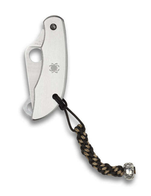 SPYDERCO LANYARD WITH MINI ROUND PEWTER BEAD - KNIFE IN PICTURE NOT INCLUCED