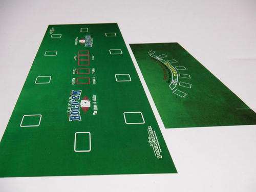 Poker and Blackjack Dealer Cloth. Table layout.