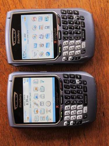 2 X BLACKBERRY 8700C (for ONE BID)Good Condition ,BBM, BIS with battery & Charger 100% working order