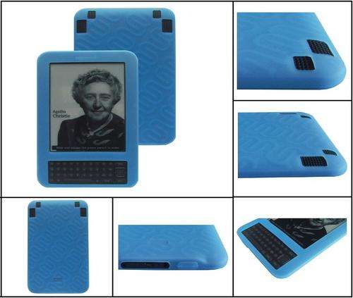 KINDLE 3 Soft Silicone cover!! NEW!! Light Blue