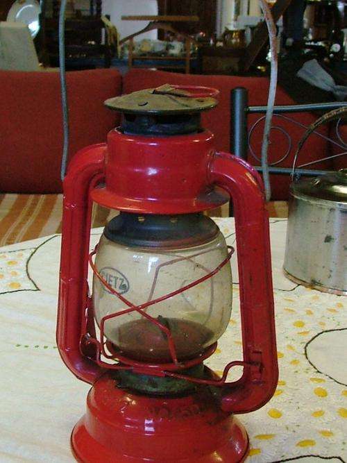 Vintage DEITZ red Lantern