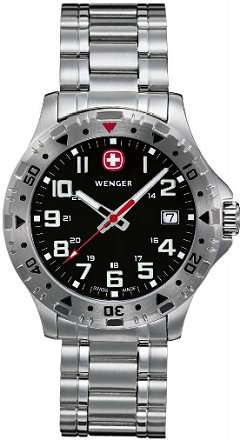 New WENGER Swiss Military Men's Off Road Stainless Steel Bracelet Swiss Made Watch 79306