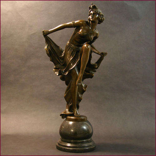 SENSATIONAL ART NOUVEAU 1900 BRONZE SCULPTURE