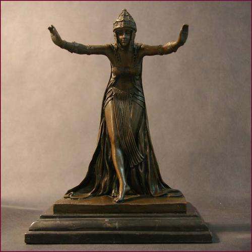 BEAUTIFUL ART DECO 1920 BRONZE SCULPTURE