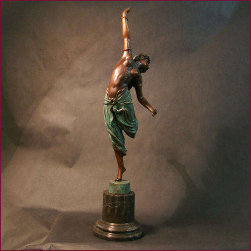 SENSATIONAL ART NOUVEAU 1900 BRONZE SCULPTURE