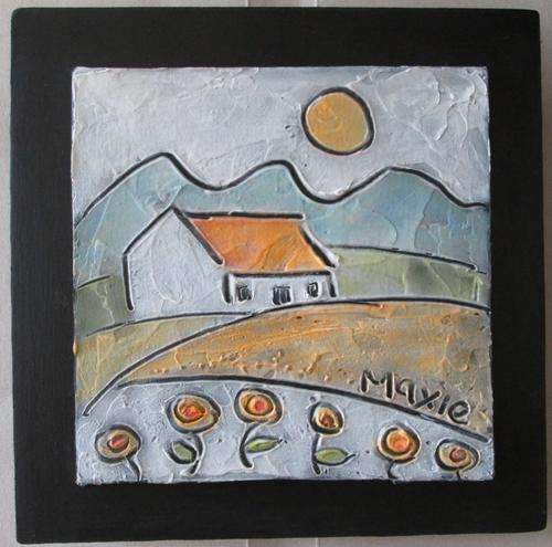 LANDSCAPE by MAXIE LESSING - ACRYLIC ON CANVAS BOARD - READY TO HANG