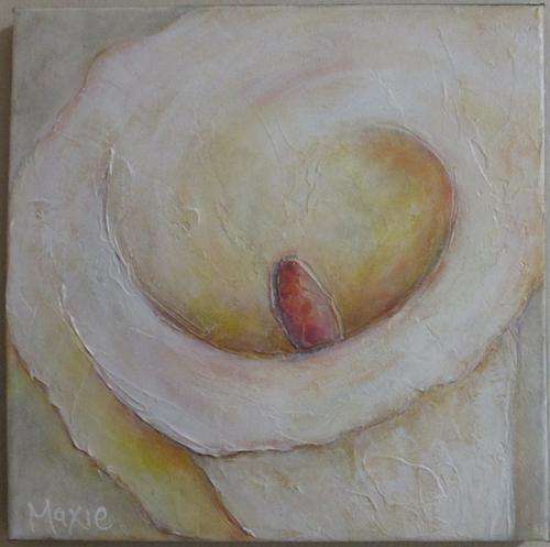 ARUM LILY by MAXIE LESSING - ACRYLIC ON CANVAS STRETCH