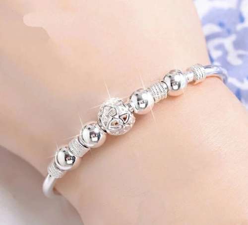 925 Silver Adjustable Friendship Bangle