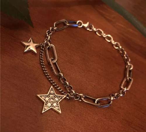 925 Silver Lucky Stars Bracelet