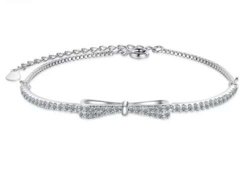 925 Silver Bow Bracelet