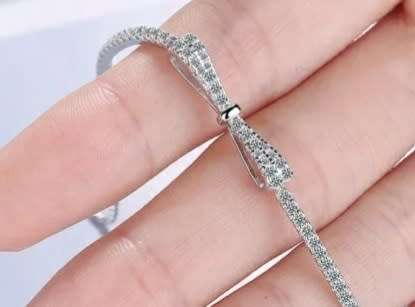 925 Silver Bow Bracelet
