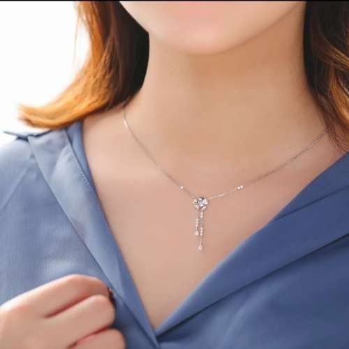 925 Silver Flower with Tassel