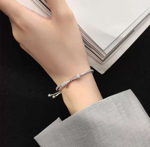 925 Silver Bow Bracelet