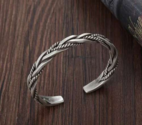 925 Silver Braided Bracelet