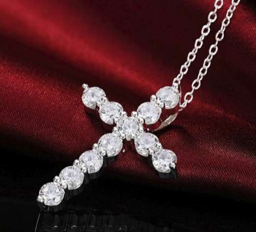 925 Silver Cross Necklace
