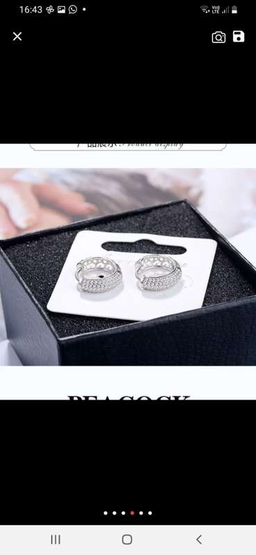 925 Silver Mosaik Earings