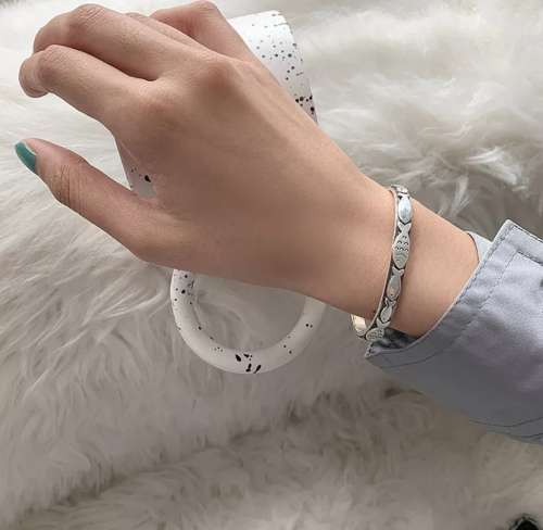 925 Silver Open Cuff Fish Bangle