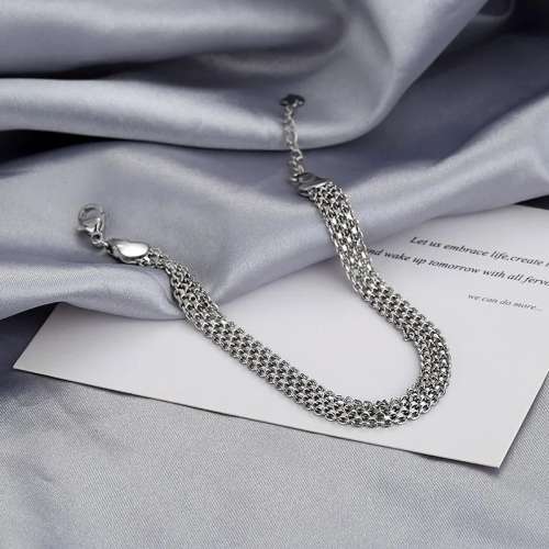 925 Silver Multi Layer Braided Bracelet