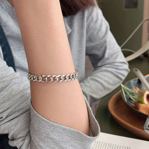 925 Silver Twisted Stitching Bangle