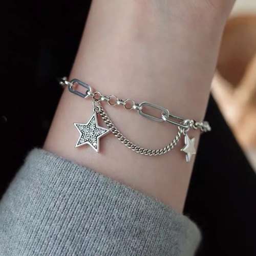 925 Silver Lucky Stars Bracelet