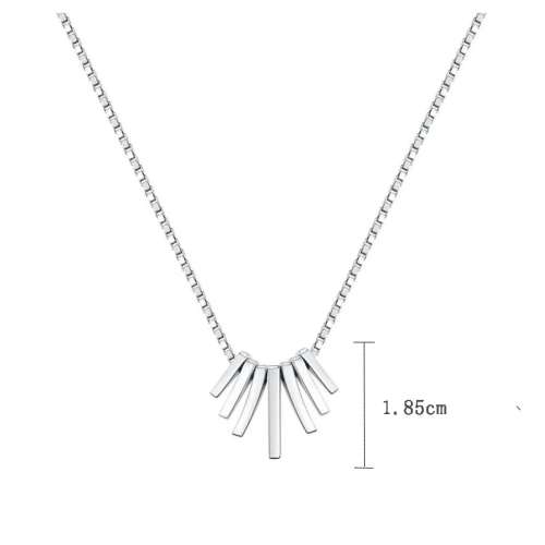 925 Silver Strips Necklace