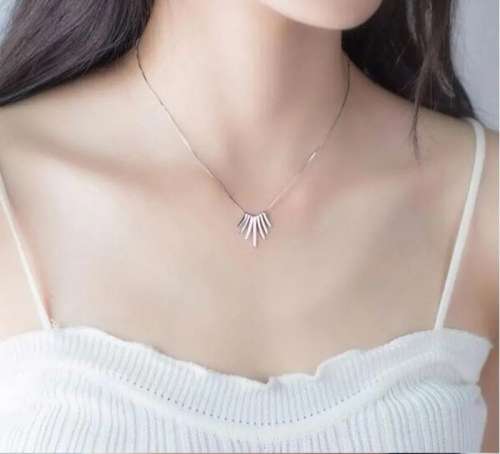 925 Silver Strips Necklace