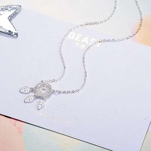 925 Silver Dream Catcher Necklace