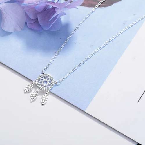 925 Silver Dream Catcher Necklace