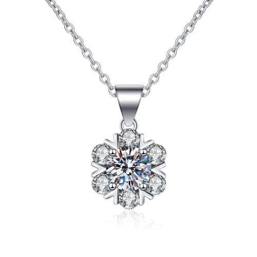 925 Silver Snow Flake Necklace