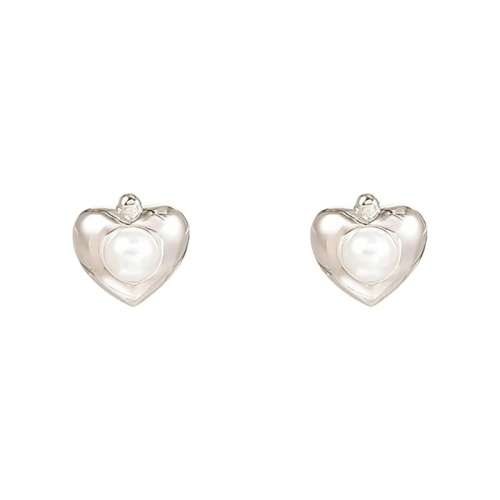 925 Silver Pearl Stud Earrings