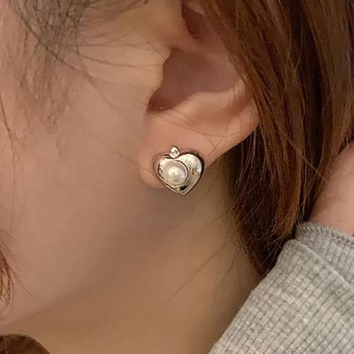 925 Silver Pearl Stud Earrings