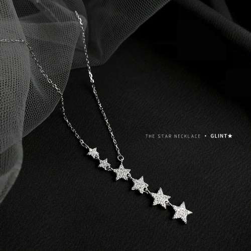 925 Silver Stars Necklace