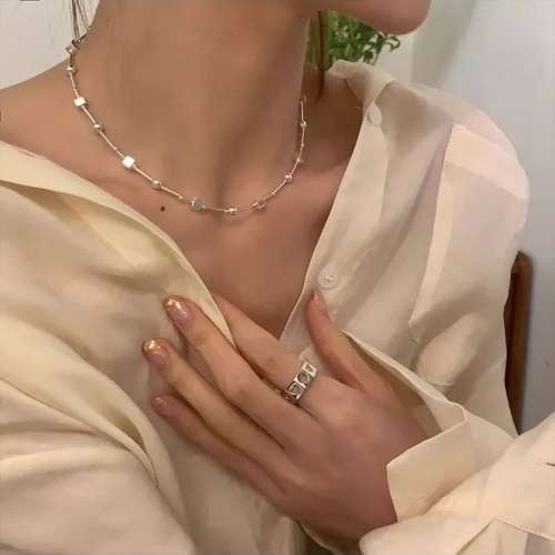 925 Silver Beads Necklace