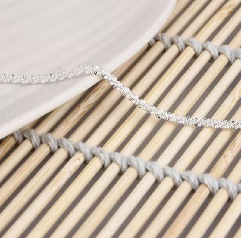925 Silver Popcorn Anklet