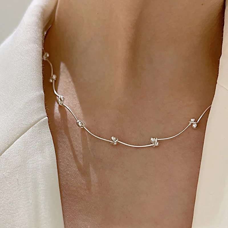 925 Silver Creative Ball Necklace