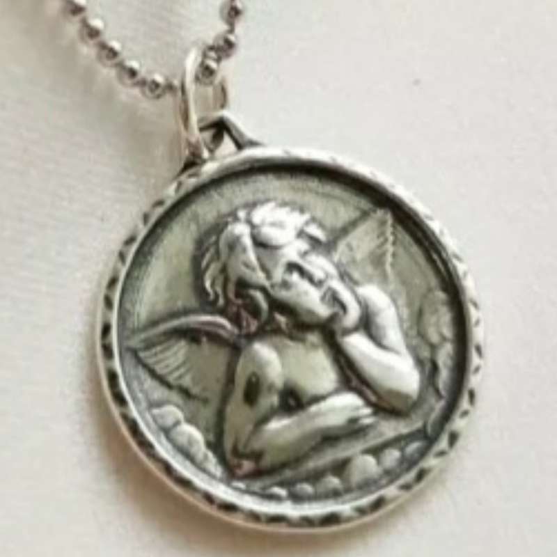 925 Silver Guardian Angel Necklace